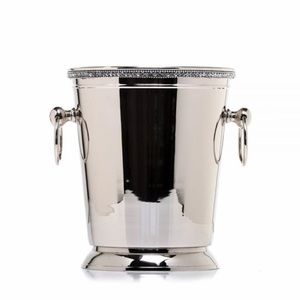 COPY - IMPULSE Silver Plated Ice bucket with Rhinestone edge
